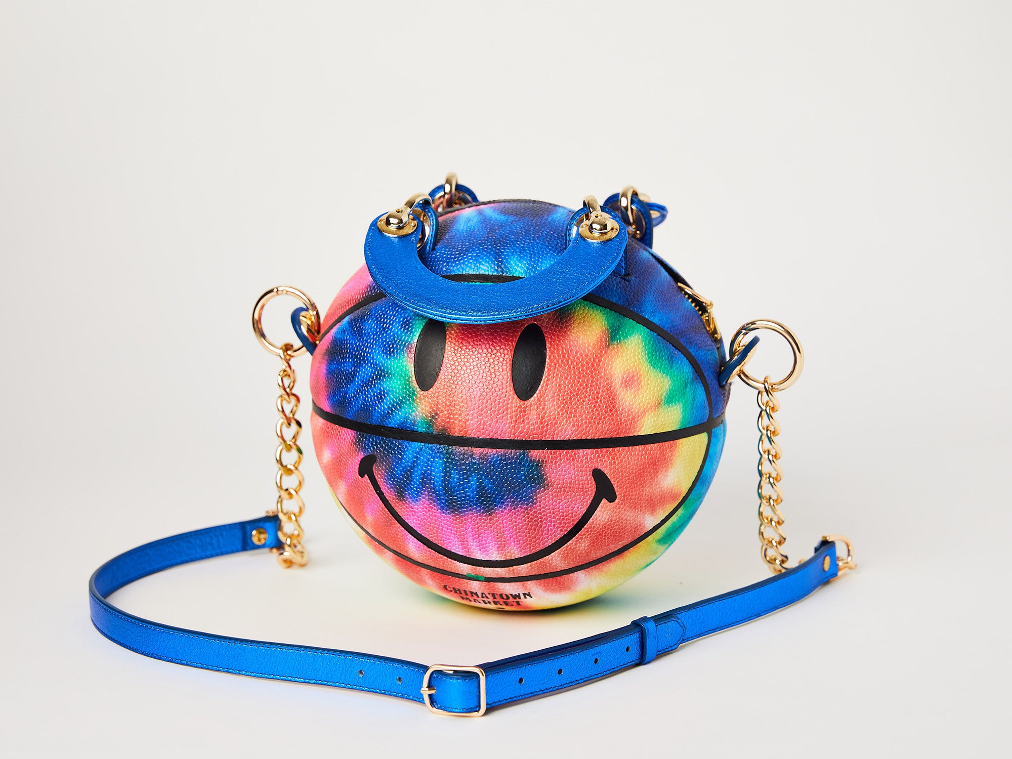 Smiley Tie-Dye Basketball Bag