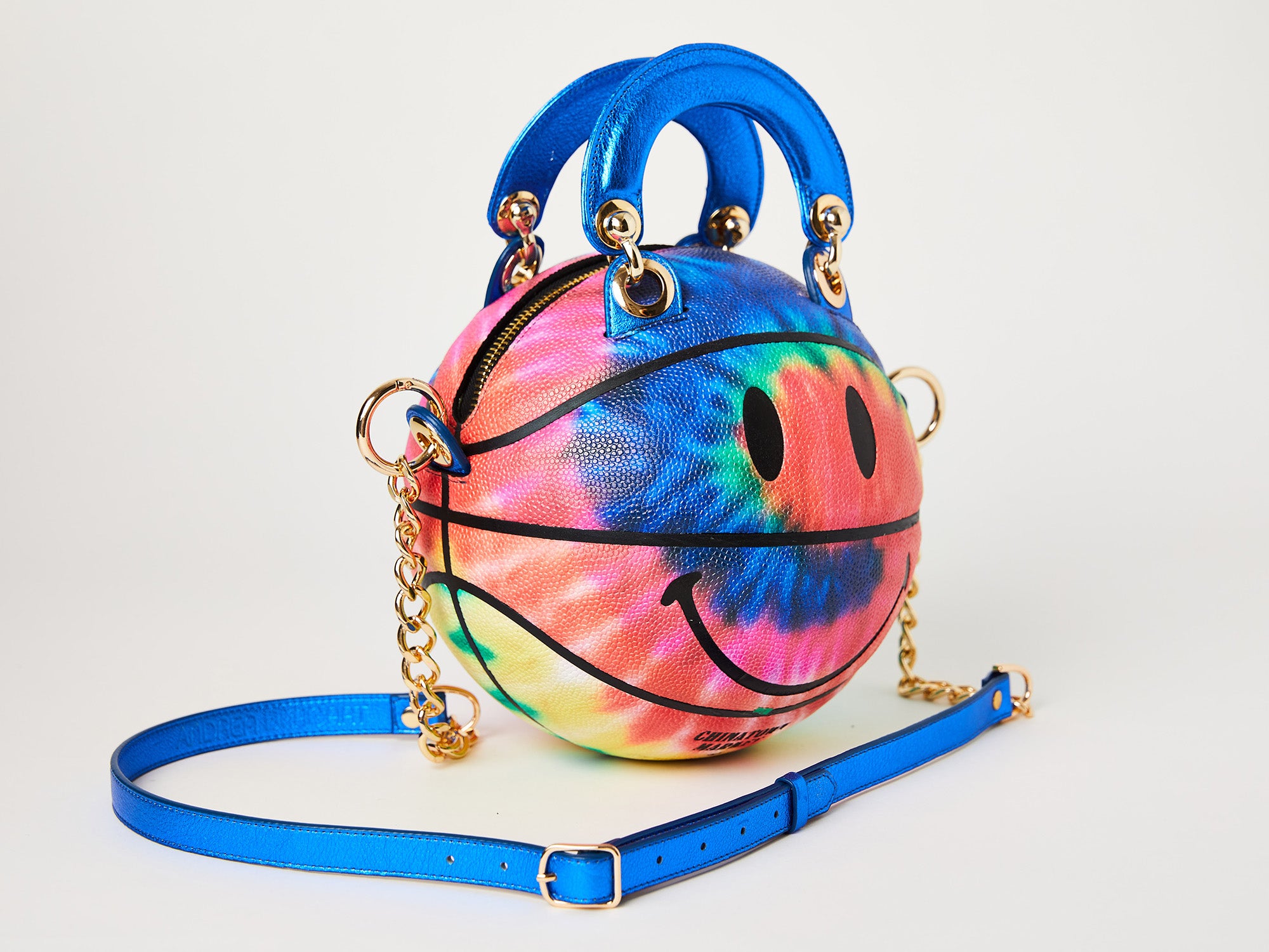 Smiley Tie-Dye Basketball Bag