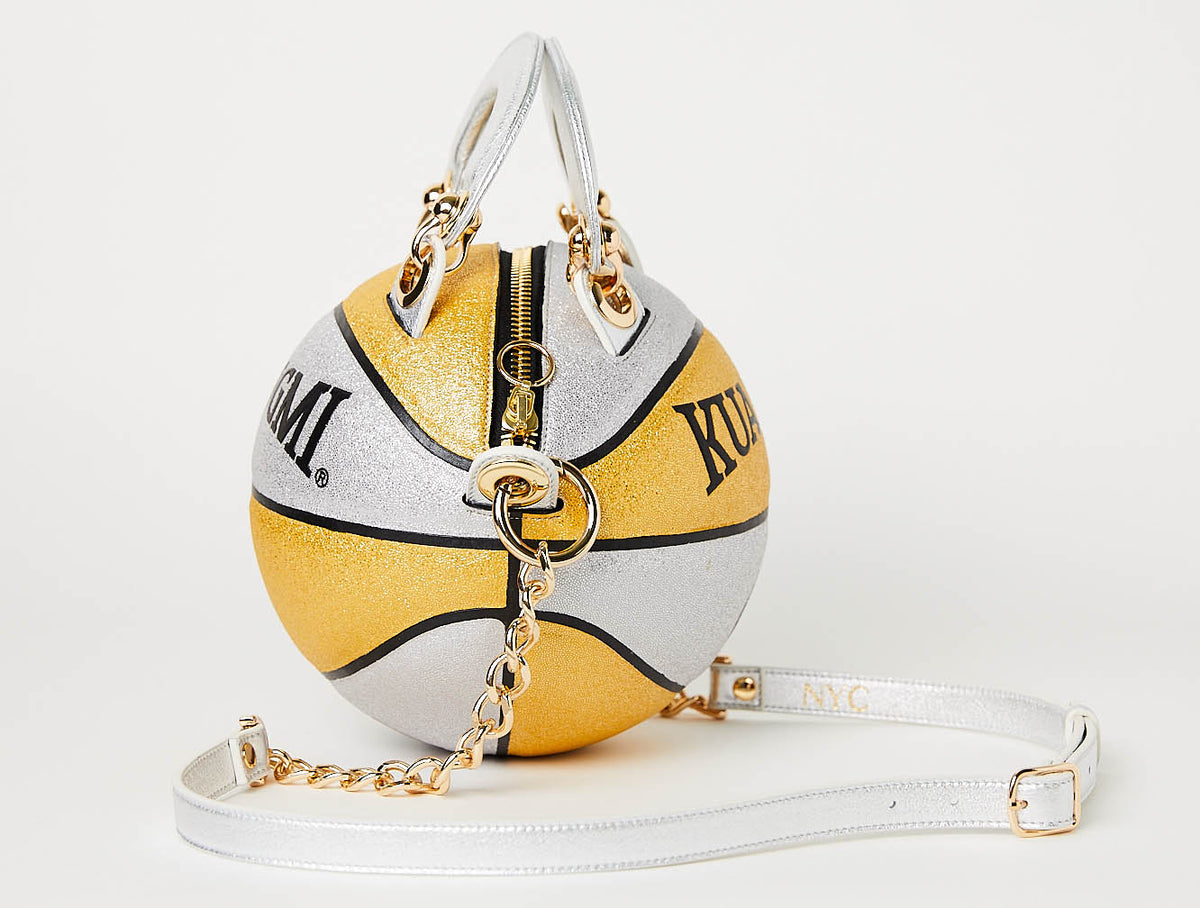 Gold and Silver Sparkle Basketball Bag