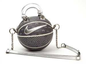 Silver Nike Net Basketball Bag