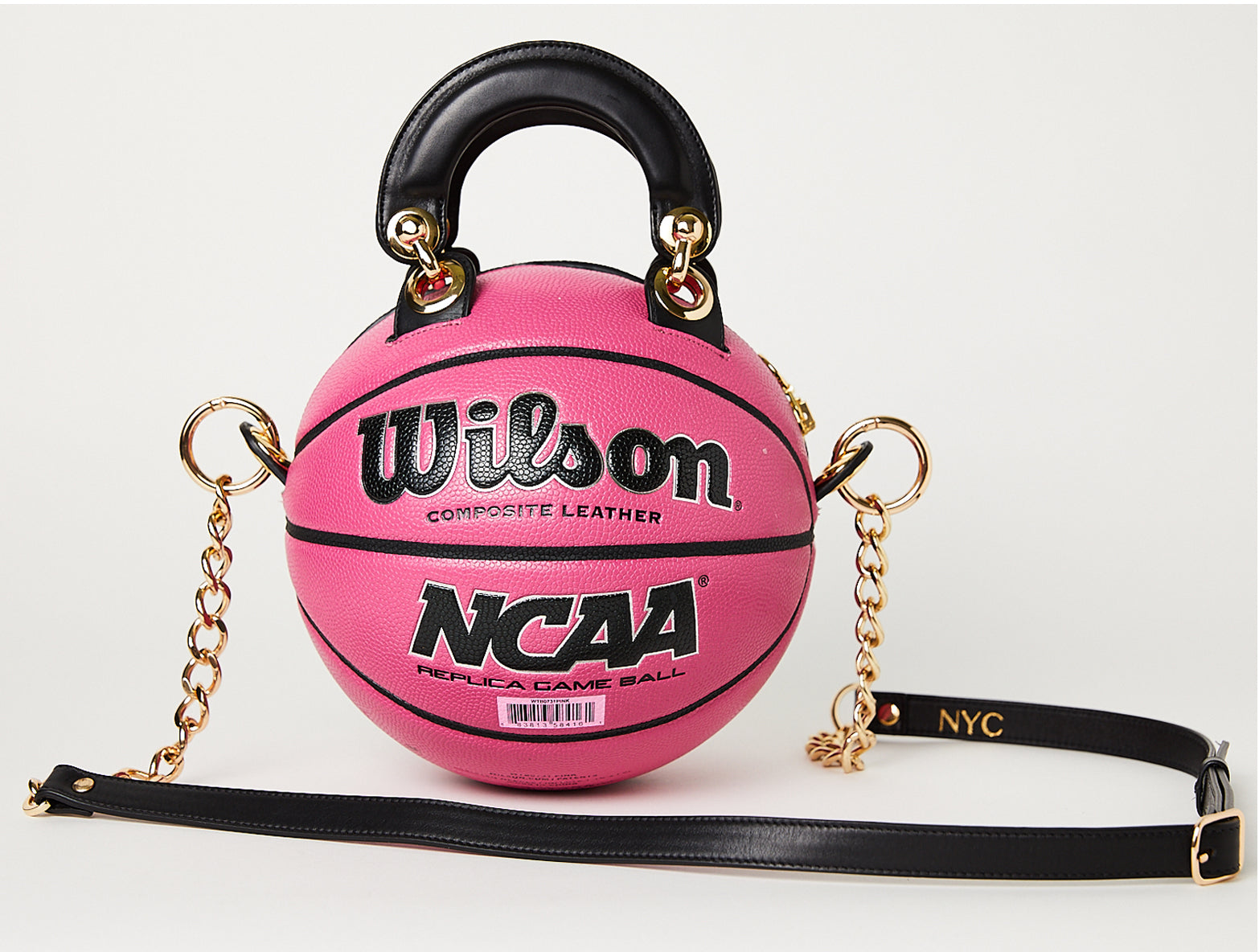 The Basketball Purse is a handbag made from a basketball.