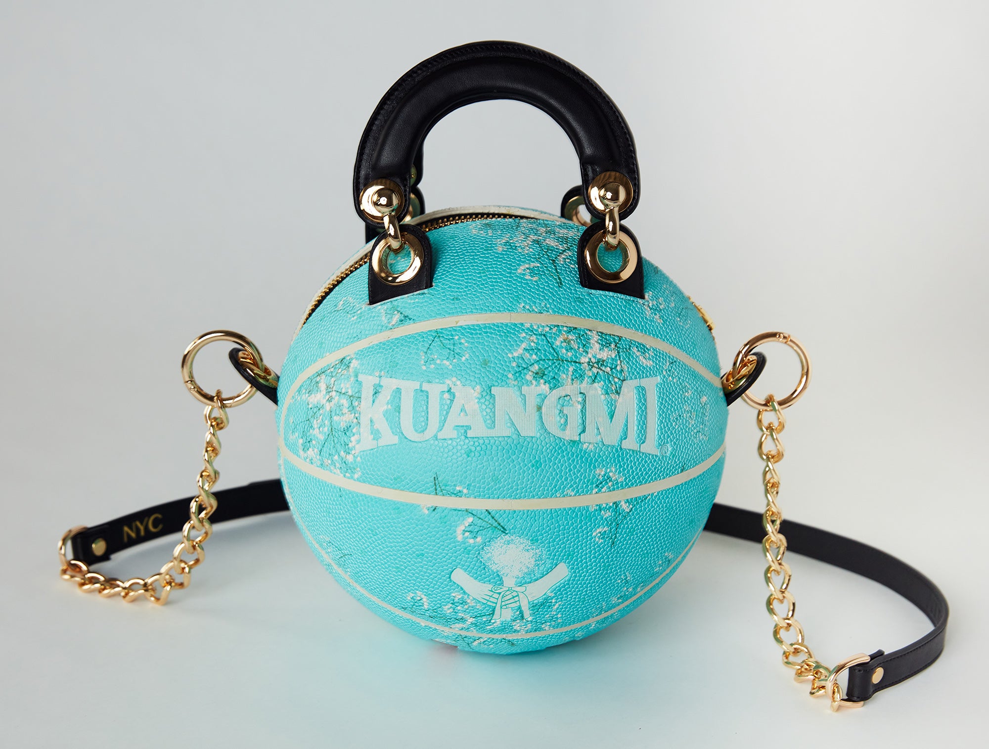 Turquoise Basketball offers Purse