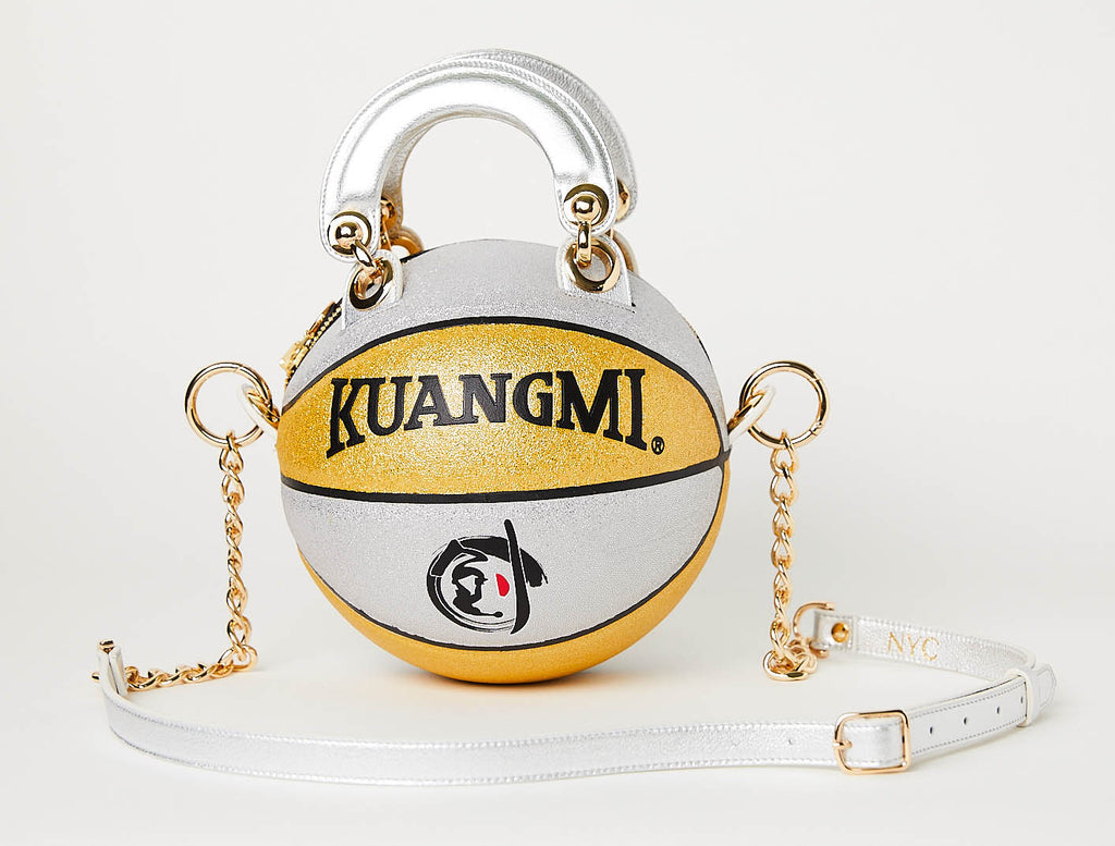 Gold and Silver Sparkle Basketball Bag