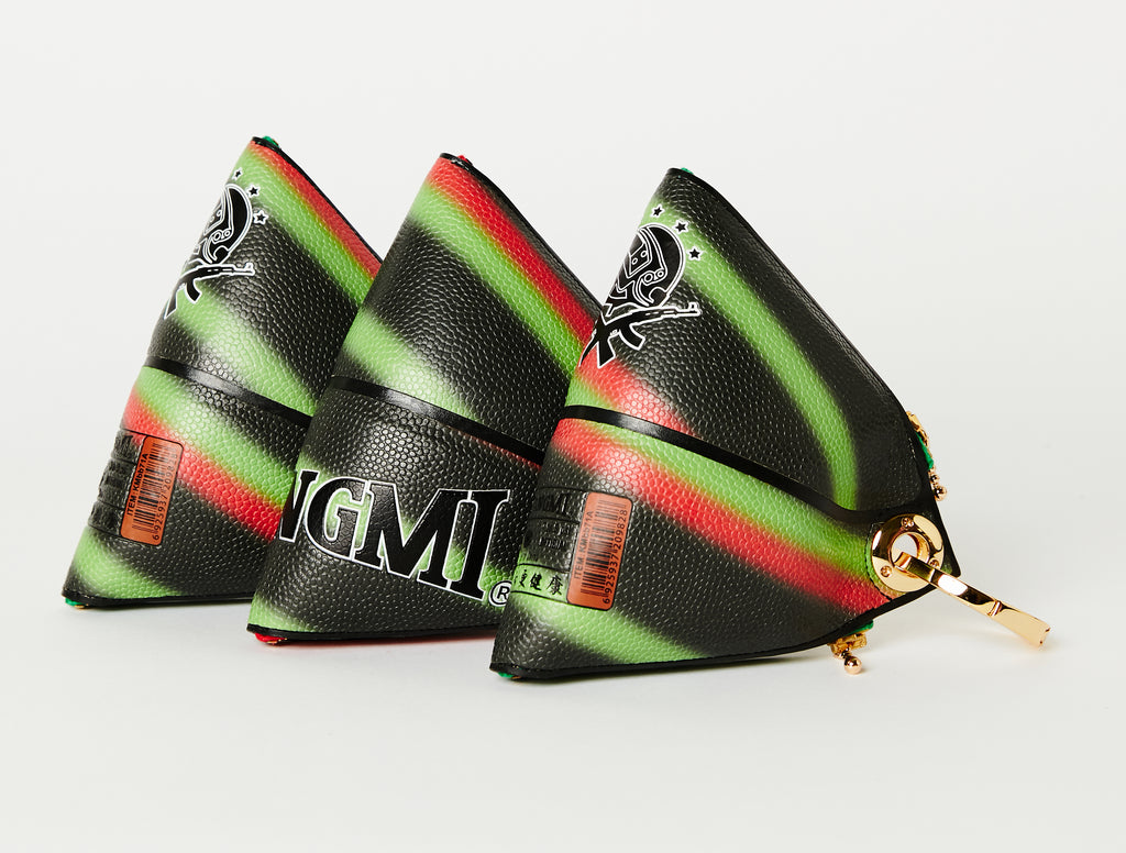 Clip~On Basketball Clutch (Red/Green/Black)