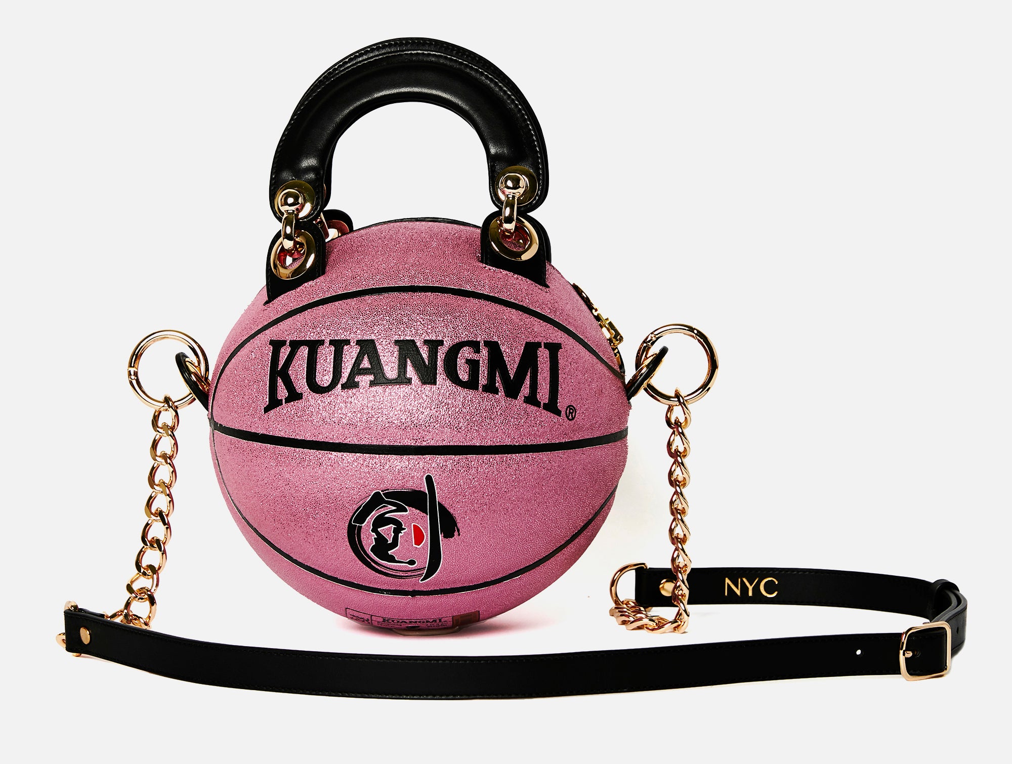 Andrea Bergart Basketball Real Basketball Purse Pink Sparkle