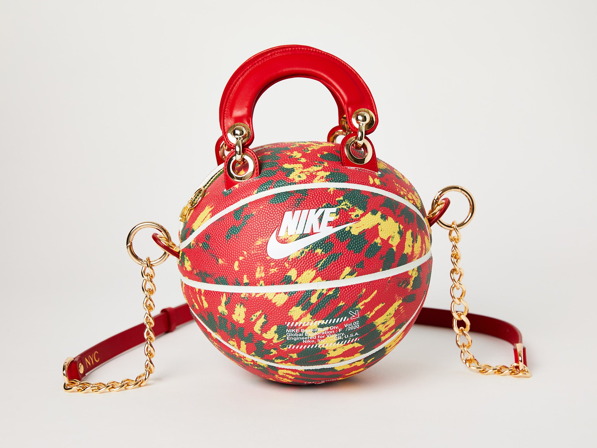 Red Nike Exploration Tie-Dye Basketball Bag