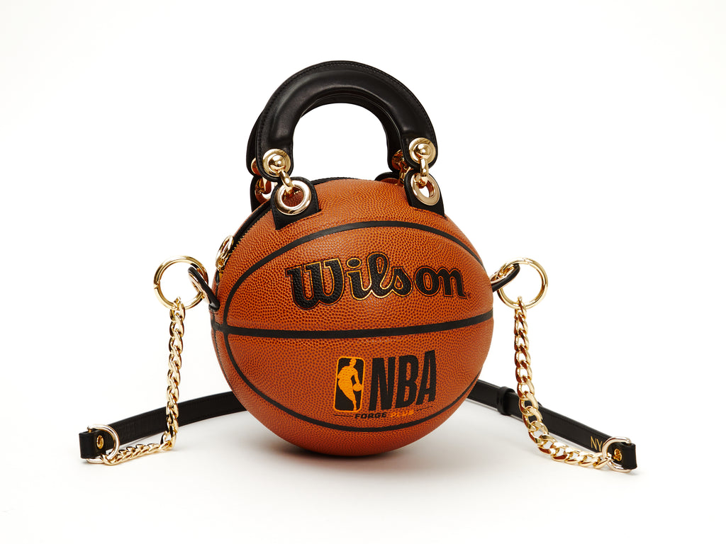 Spalding NBA Basketball Leather Duffle Bag Vintage 3 Pocket Large Gym Bag