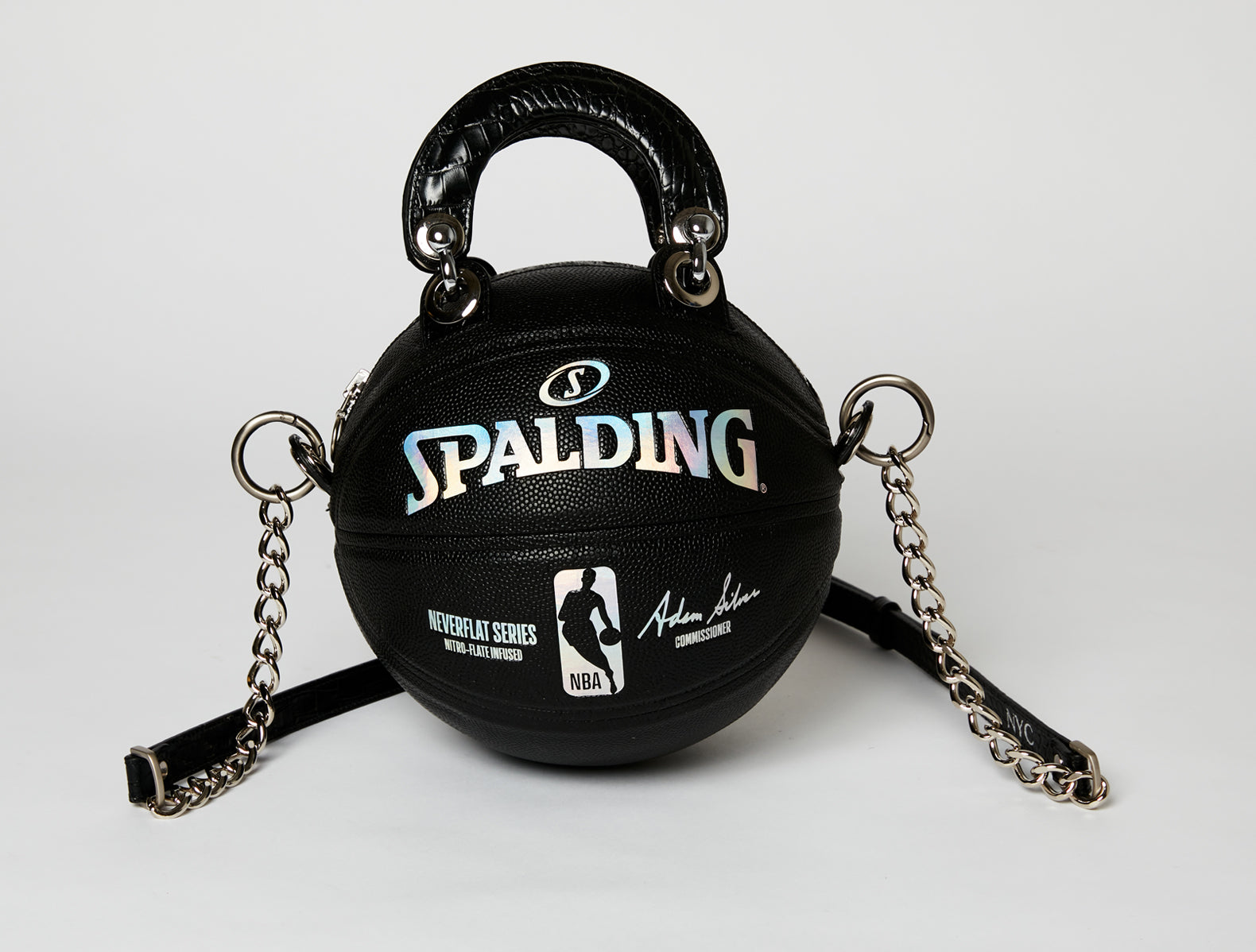 Holographic Spalding NBA NeverFlat Basketball Bag